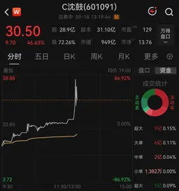 新股上市次日，盘中暴涨超80%，市值破千亿